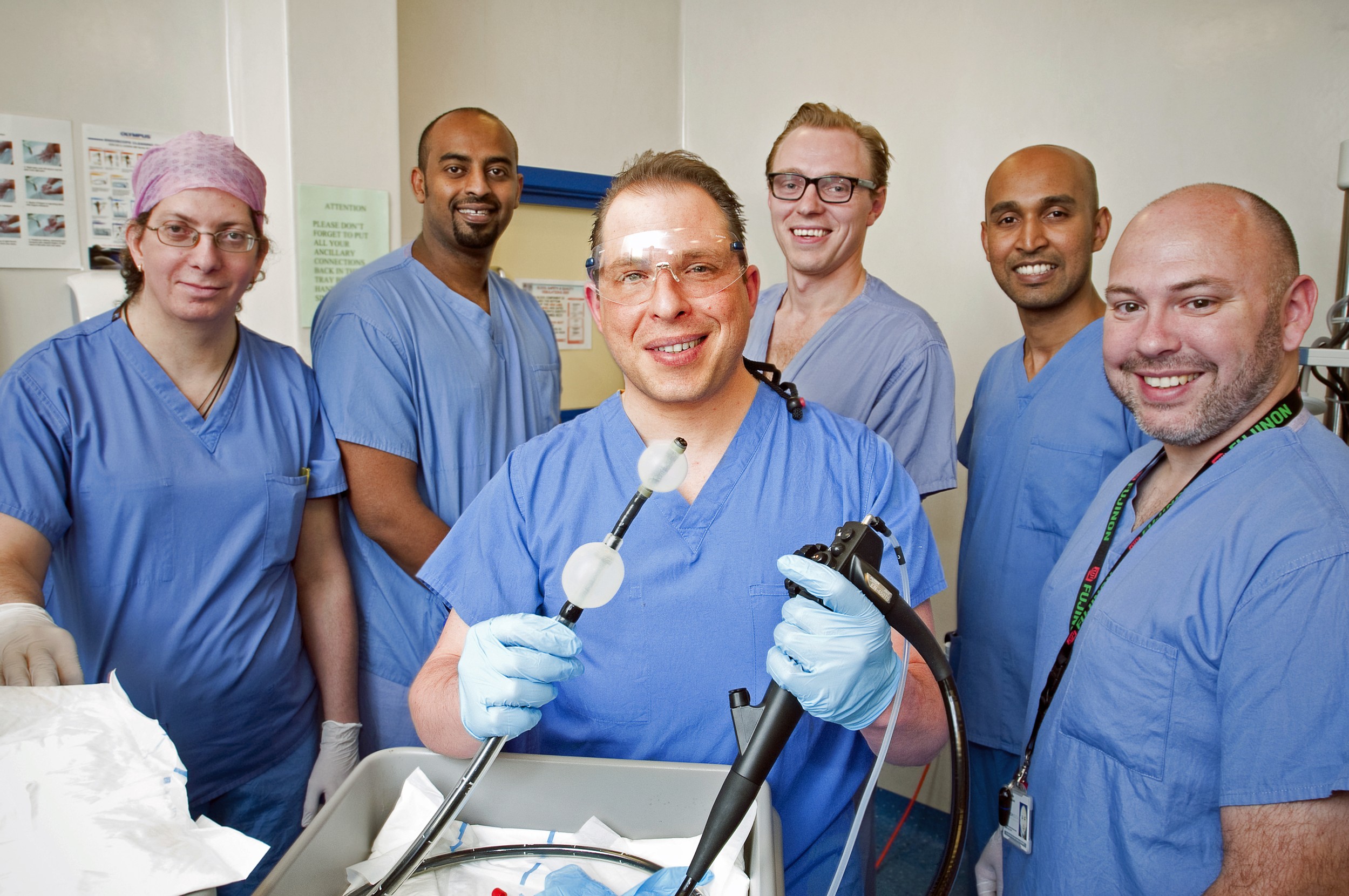 Dr Edward Despott and team perform double balloon enteroscopy