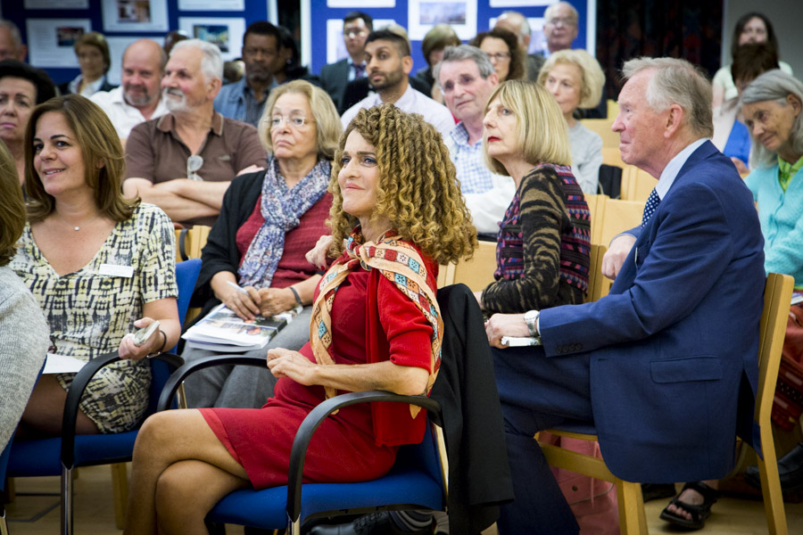 Members listening to a talk at the 2015 annual members' meeting