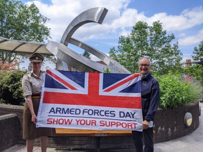 Our two champions of Armed Forces Day